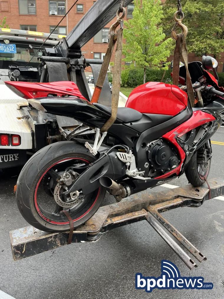 Police Seize Mopeds, Scooters, and Motorcycles by Bickford Street