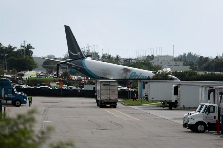 Amazon cargo plane crashes at Miami International Airport